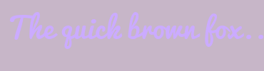 Image with Font Color CBABFF and Background Color C7B6C8